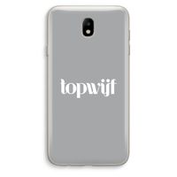 Topwijf Grijs Wit: Samsung Galaxy J7 (2017) Transparant Hoesje Topwijf Grijs Wit: Samsung Galaxy J7 (2017) Transparant Hoesje