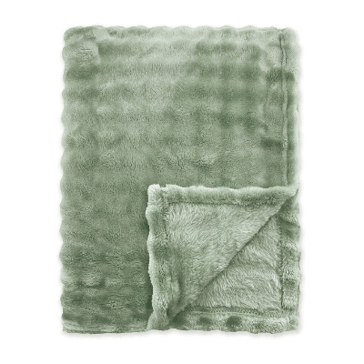 Bedsprei Ribbed Comfort -Olijfgroen - 150x200cm Van Byrklund Microvezel - Dekbed-Discounter.nl