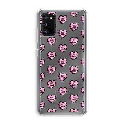 GIRL POWER: Samsung Galaxy A41 Transparant Hoesje