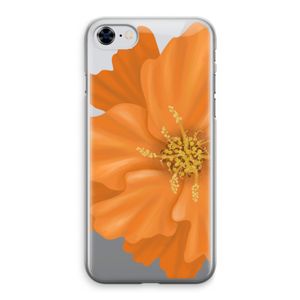 Orange Ellila flower: iPhone 8 Transparant Hoesje
