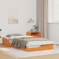 Bedframe Wasbruin 90 x 210 cm Massief grenenhout Bedframe Wasbruin 90 x 210 cm Massief grenenhout