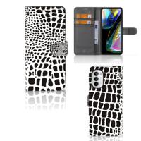 Motorola Moto G52 | Moto G82 | Telefoonhoesje | Met pasjeshouder | Slangenprint