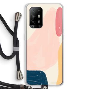 Saturday Flow: Oppo A94 5G Transparant Hoesje met koord