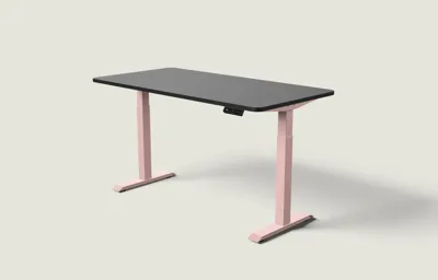 Desktronic HomeOne bureau Zachtroze / Zwart / 160x80 cm