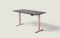 Desktronic HomeOne bureau Zachtroze / Zwart / 160x80 cm
