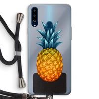 Grote ananas: Samsung Galaxy A20s Transparant Hoesje met koord