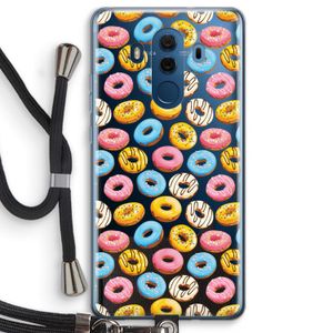 Pink donuts: Huawei Mate 10 Pro Transparant Hoesje met koord