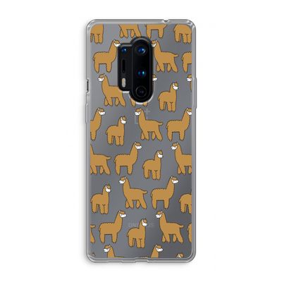 Alpacas: OnePlus 8 Pro Transparant Hoesje