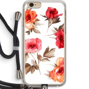 Roosjes: iPhone 6 PLUS / 6S PLUS Transparant Hoesje met koord