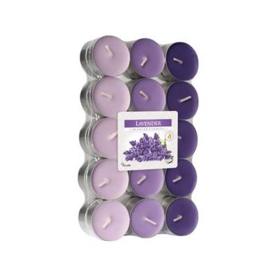 Lavendel Geurkaarsen - 30x Waxinelichtjes - D4 cm - 4 Uur Brandtijd -Geparfumeerde Kaarsen