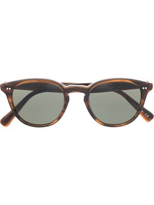Oliver Peoples lunettes de soleil à monture effet écaille de tortue - Marron