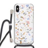 Terrazzo N°8: iPhone XS Transparant Hoesje met koord