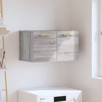 Wandkast 60x36,5x35 cm bewerkt hout grijs sonoma eikenkleurig - thumbnail