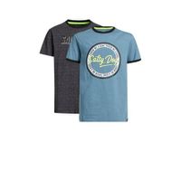 WE Fashion Salty Dog T-shirt - set van 2 multi color - thumbnail