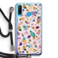 Terrazzo Memphis Pink: Huawei P30 Lite Transparant Hoesje met koord