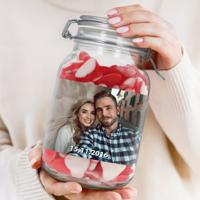 Snoeppot bedrukken - 2L - Hartjes