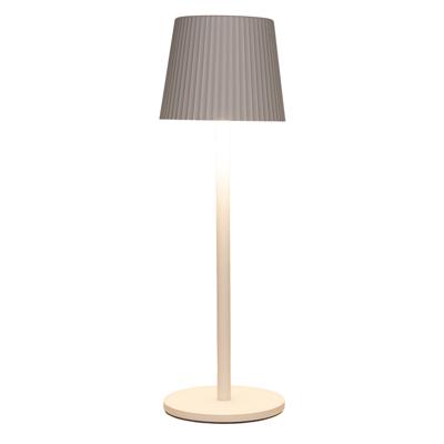 Portable tafellamp Glambiance - wit - 27 cm - aanraaksensor - draadloos/oplaadbaar USB - binnen/bu
