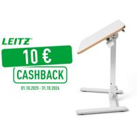 Leitz Ergo inklapbaar Zit/Sta bureau, klein, manueel, op voet