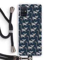Makis: Samsung Galaxy A71 Transparant Hoesje met koord