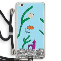 Aquarium: Huawei Ascend P8 Lite (2017) Transparant Hoesje met koord