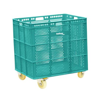 PU BASKET WITH WHEELS