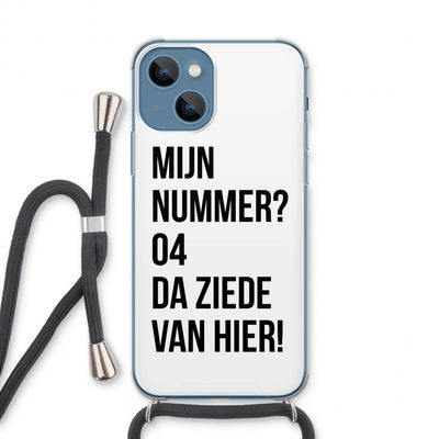 Da ziede van hier: iPhone 13 Transparant Hoesje met koord