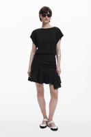 Korte ballonjurk - BLACK - XS