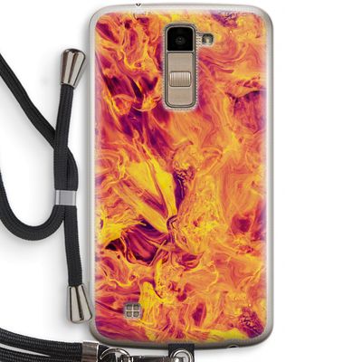 Eternal Fire: LG K10 (2016) Transparant Hoesje met koord