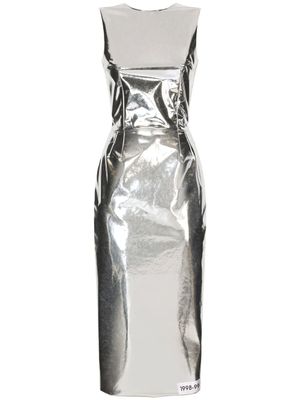 Dolce & Gabbana robe mi-longue métallisée KIM DOLCE&GABBANA - Argent