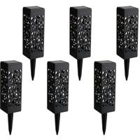 Zonne-energie LED Priklampen Set - 6 Stuks - Warm Wit 3000K - IP44