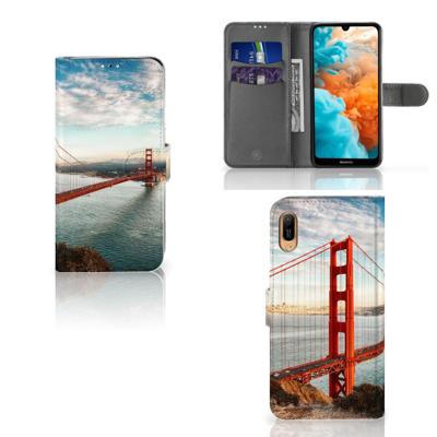 Huawei Y6 (2019) | Flip Cover | Golden Gate Bridge | Portemonnee hoesje