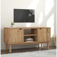 Tv-meubel OTTA 113,5x43x57 cm massief grenenhout - thumbnail