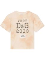 Dolce & Gabbana Kids t-shirt en coton à logo imprimé - Orange - thumbnail