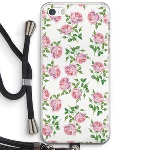 Kleine roosjes: iPhone 5 / 5S / SE Transparant Hoesje met koord