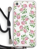 Kleine roosjes: iPhone 5 / 5S / SE Transparant Hoesje met koord
