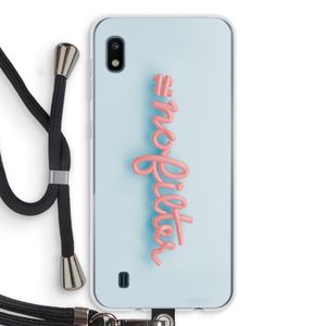 #nofilter: Samsung Galaxy A10 Transparant Hoesje met koord