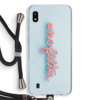 #nofilter: Samsung Galaxy A10 Transparant Hoesje met koord