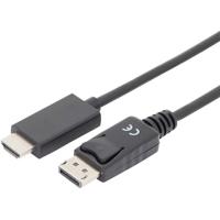 Digitus AK-340303-010-S DisplayPort-kabel DisplayPort / HDMI Adapterkabel DisplayPort-stekker, HDMI-A-stekker 1.00 m Zwart Afgeschermd (drievoudig) - thumbnail