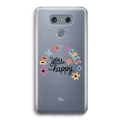 Happy days: LG G6 Transparant Hoesje
