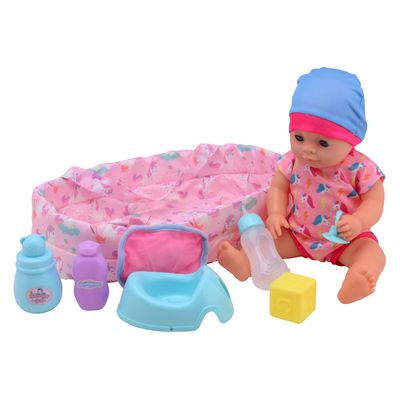 Baby Rose drinken plasbabypop, 35cm