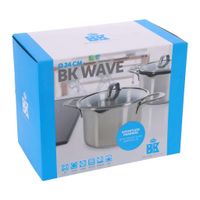 BK Wave Soeppan 24 cm RVS/Glas - thumbnail