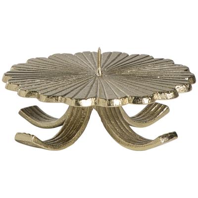 Leen Bakker - Kandelaar Reva Goudkleur - 13xØ7 Cm - Aluminium - Goudkleurig