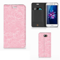 Huawei Y5 2 | Y6 Compact Smart Cover White Flowers