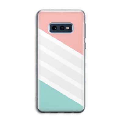 Strepen pastel: Samsung Galaxy S10e Transparant Hoesje