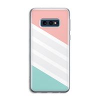 Strepen pastel: Samsung Galaxy S10e Transparant Hoesje
