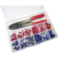 WKK 60349 Assortiment kabelschoenen 0.50 mm² - 2.50 mm² Rood, Blauw 1 set(s)