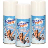 Schuimparty schuim spray - 5x - wit - 10 liter - Foam party spuitbussen - Feestartikelen
