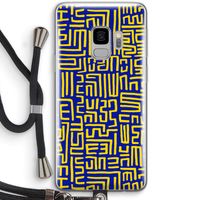 Majorelle Blue Print: Samsung Galaxy S9 Transparant Hoesje met koord