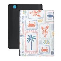 Lunso Kobo Aura H20 Edition 2 hoesje (6.8 inch) - Vegan Saffiano Leren Sleep Cover - Riviera Postcards