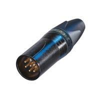 Neutrik NC6MXX-B Male XLR kabeldeel 6p zwart - thumbnail